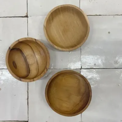 Schaaltje teak 8 cm